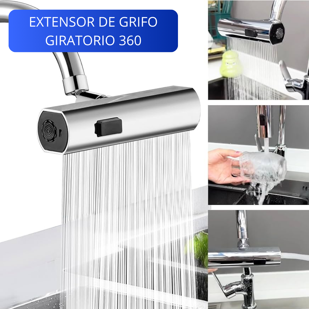 Extensor de grifo de cocina de 360°