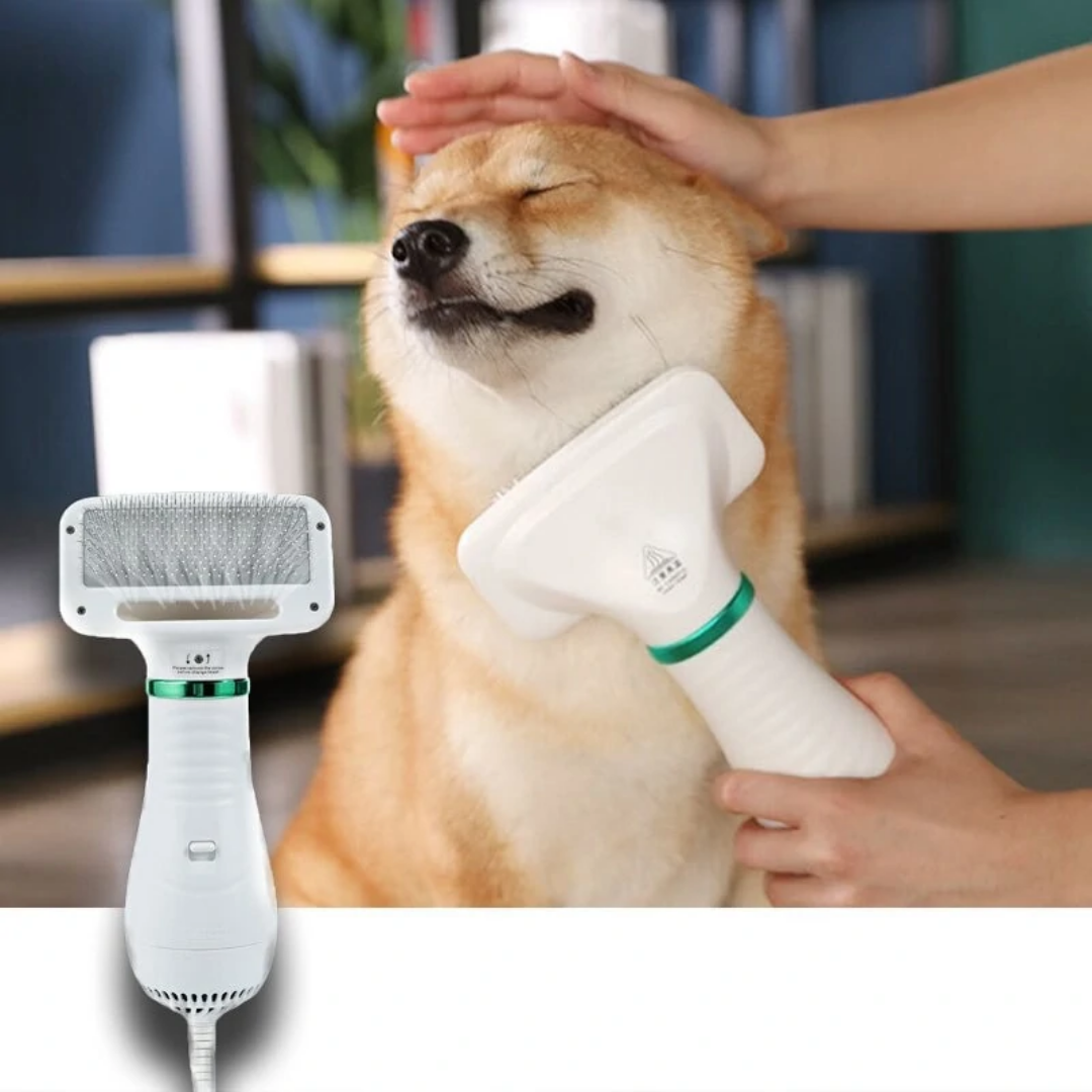 Peine secadora eléctrico para mascotas