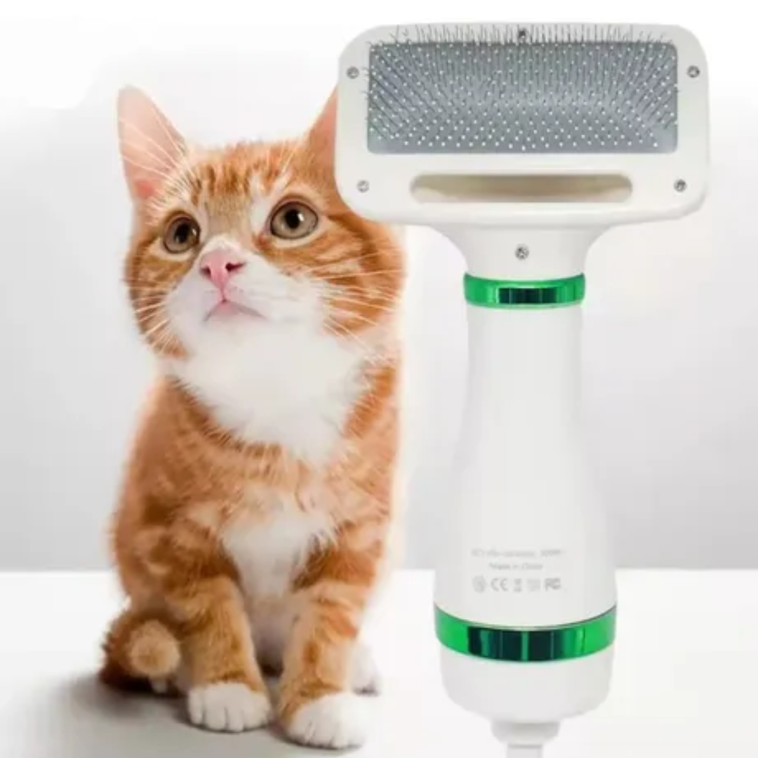 Peine secadora eléctrico para mascotas