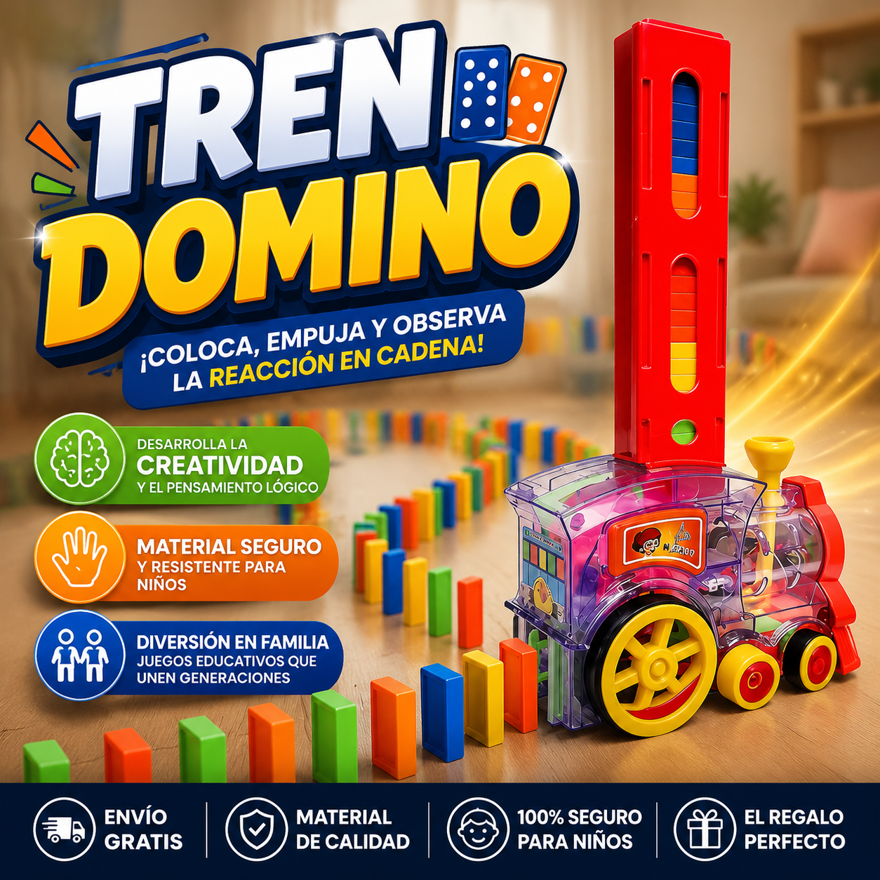 DOMINO TRAIN - Tren domino musical