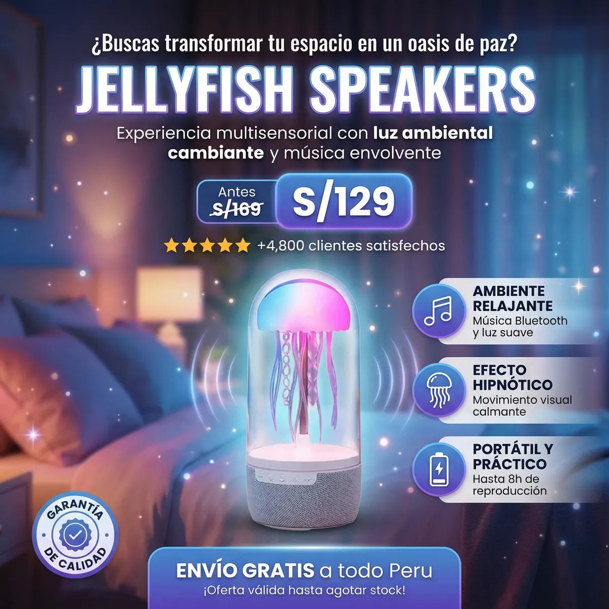 Jellyfish Speakers™- Parlante Medusa Multicolor