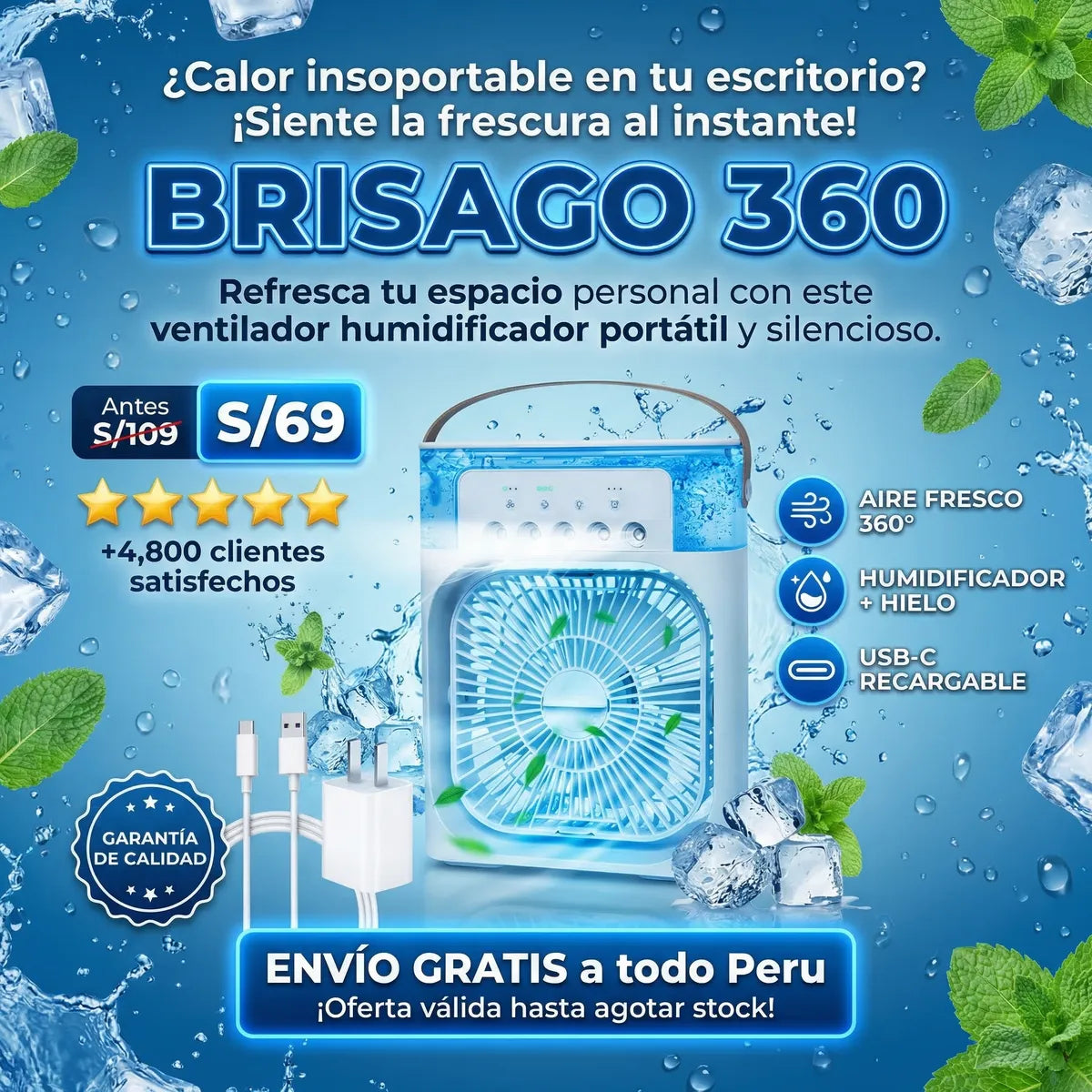 BrisaGo 360™ - Frescura personal donde estés