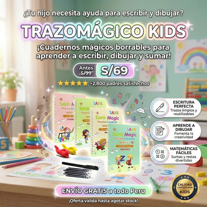 TrazoMágico Kids™ - Aprende escribiendo sin pantallas
