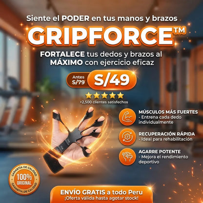 GripForce™ - Dispositivo de Ejercicio de Mano y Dedos