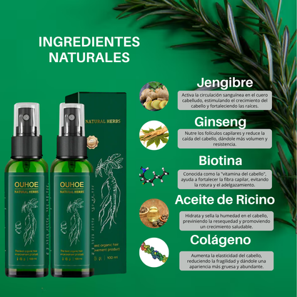 TÓNICO CAPILAR OUHOE - Crece y Fortalece tu Cabello