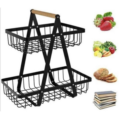 Organizador frutero 2 niveles