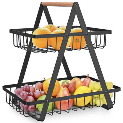 Organizador frutero 2 niveles