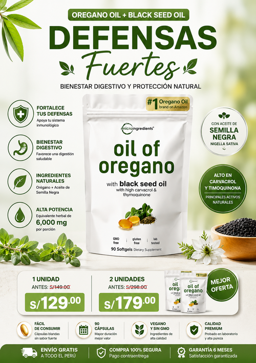 aceite de oregano microingredients