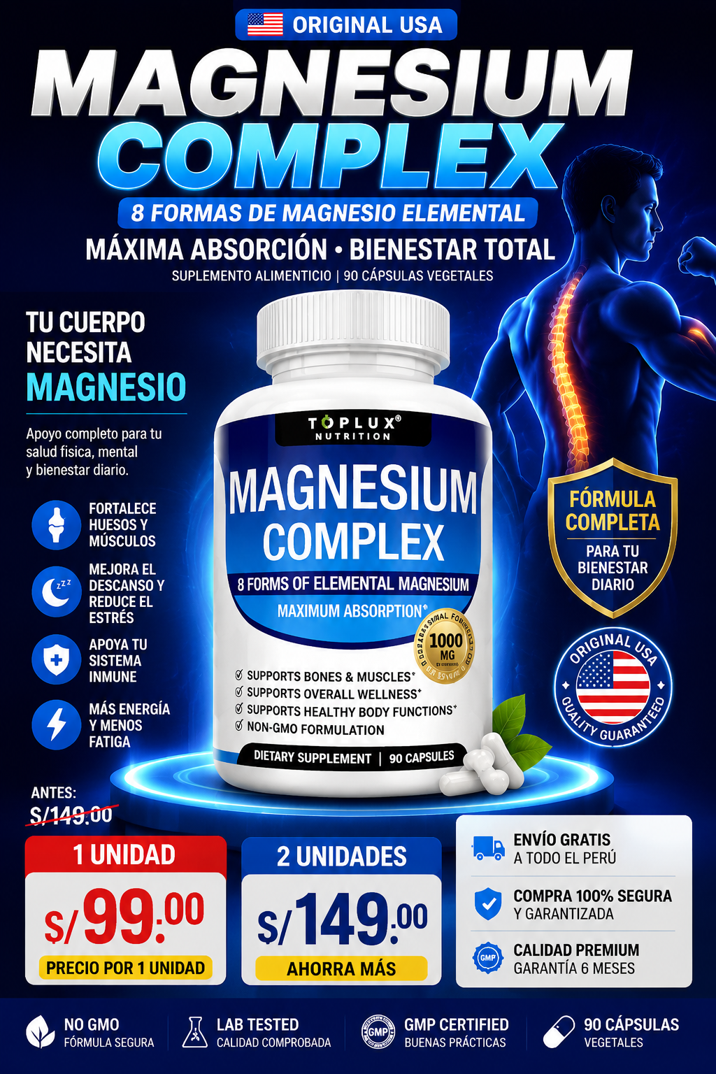 Magnesium Complex - Elimina y fortalece tu cuerpo