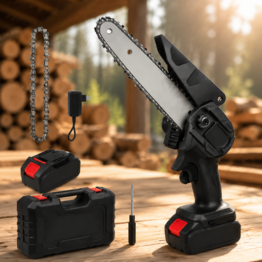 ¡MINI MOTOSIERRA 6" 360V MAX!