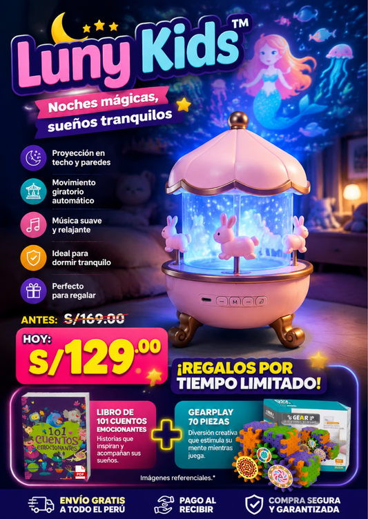 Luny Kids™ - Noches mágicas, sueños tranquilos.