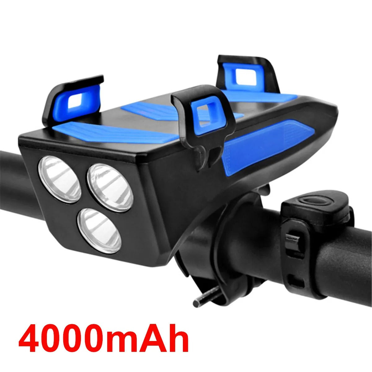 Linterna 4 en 1 para bicicleta